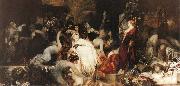 Makart, Hans The Plague in Florence oil painting